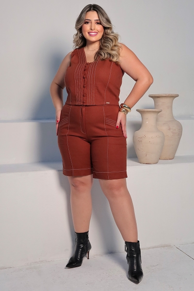 Shorts Pespontado Guithy