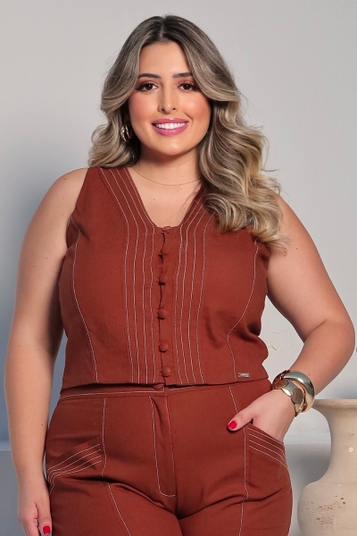 Top Pespontado Guithy