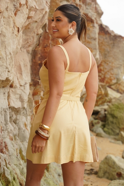 Vestido com Cinto Lina
